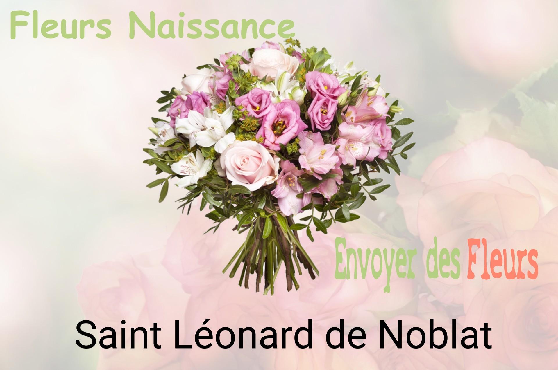 Bouquet de fleurs de naissance livré à Saint-Léonard-de-Noblat